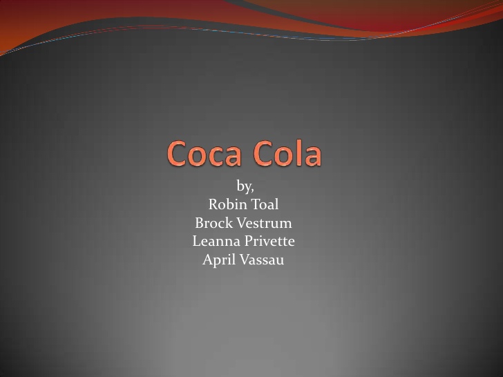 coca cola presentation ppt
